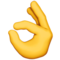 OK Hand emoji on Apple
